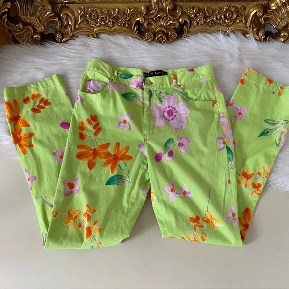 Ralph Lauren Floral Pants - Picture 4 of 11
